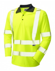 Leo Woolsery P06-Y Coolviz Polo Shirt Yellow Clothing